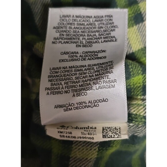 !! Columbia Men's Green OMNIWICK Flannel Long Sleeve Size LARGE - Picture 13 of 15